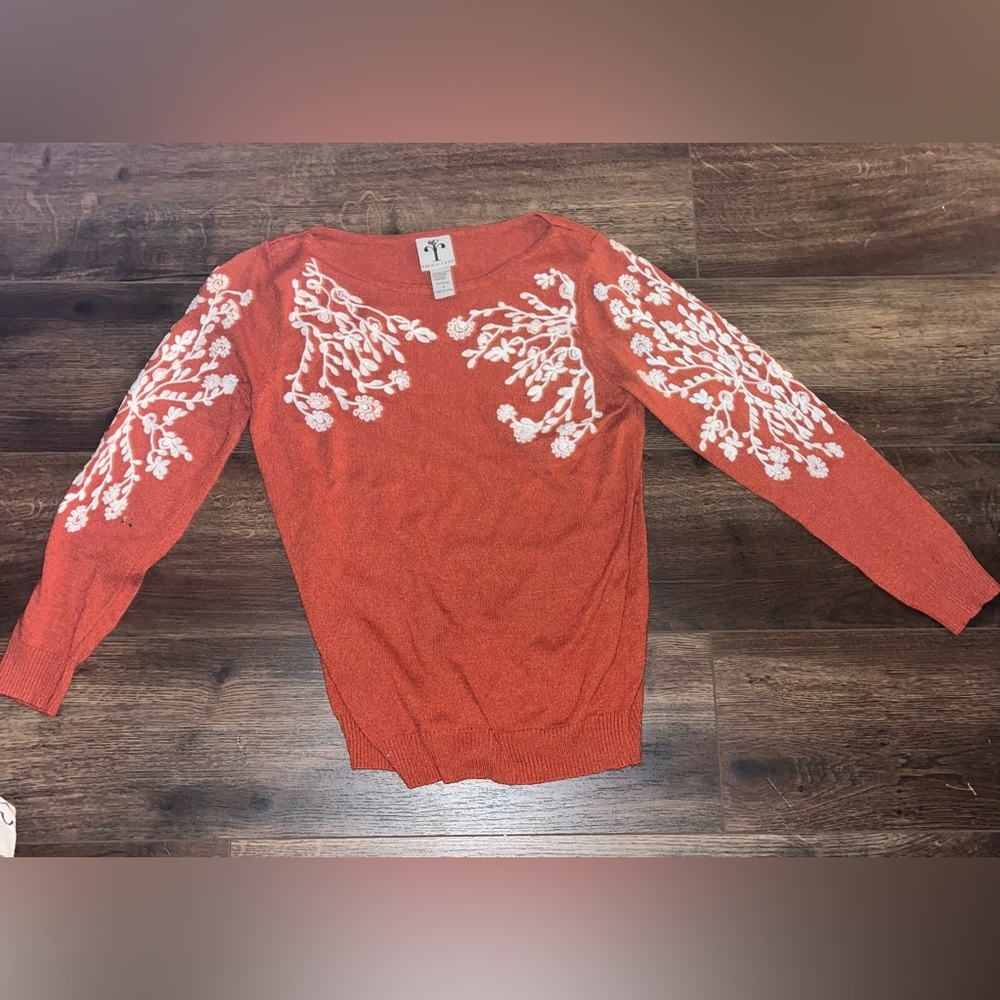 Rain + Rose  Floral Sweater